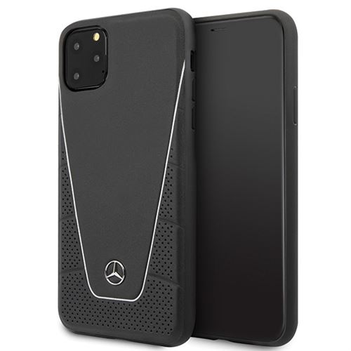 Coque Mercedes-Benz Quilted pour iPhone 11 Pro Max noir