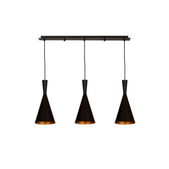 HOMEMANIA Lampe à Suspension Metal Black - Plafonnier ...