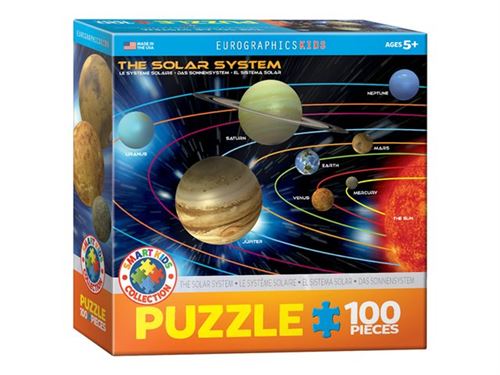 Eurographicspuzzles - Le Système Solaire - Puzzle - 100 Pièces