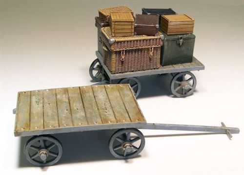 Railway Car On Baggages - 1:35e - Plus Model