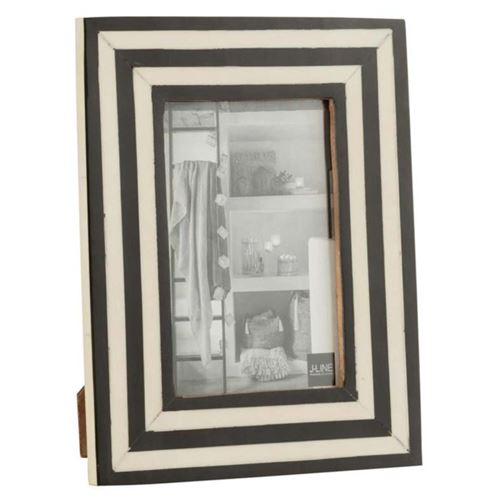 Non Communiqué Noir/Blanc Cadre Photo Déco "Lignes" 17X22cm &