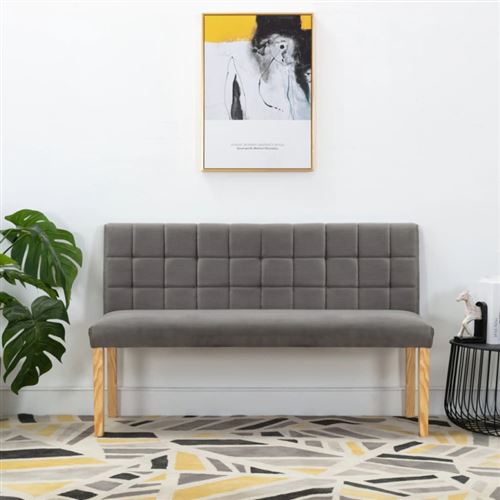 Non Communiqué Gris Banc 140 Cm Velours