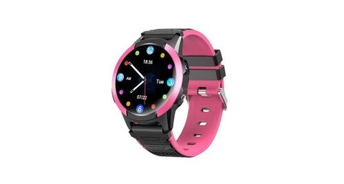 Montre connect&eacute;e gps 4g enfant rose healysa