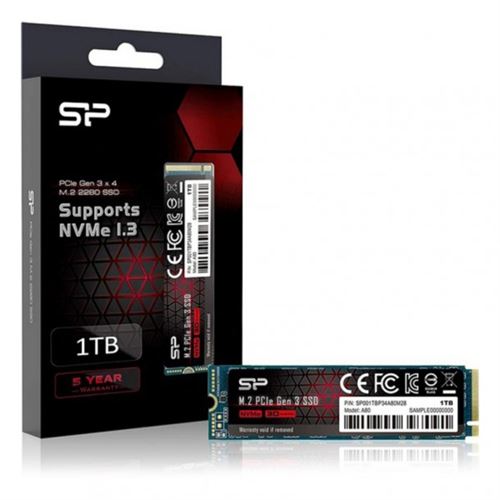 SILICON POWER P34A80 - SSD - 1 To - interne - M.2 2280 - PCIe 3.0 x4 (NVMe)