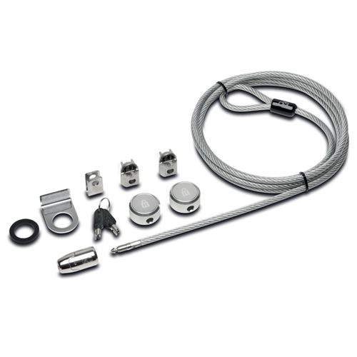 Kensington Locking Kit - Beveiligingskabelslot - zilver - 2.44 m - voor Apple Pro Display XDR