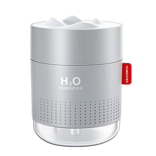 GENERIQUE - Humidificateur d'air ultrasonique - 500ml - Gris - Image 2