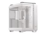 ASUS TUF Gaming GT502 Horizon - Mid tower jeux - ATX - panneau latéral fenêtré (verre trempé) - pas d'alimentation - blanc neige - USB/Audio