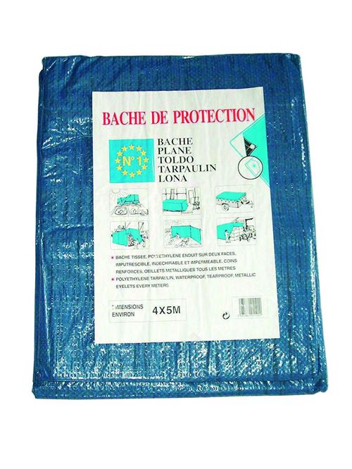  B&acirc;che l&eacute;g&egrave;re 90g 5x4M - SODEPM - 1122 