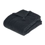 Atmosphera Créateur d'intérieur - Couvre-Lit Midnight Garden 70x180cm Gris Foncé