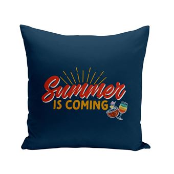 Fabulous Housse de coussin bleu Summer is Coming [40x40 cm] - 1