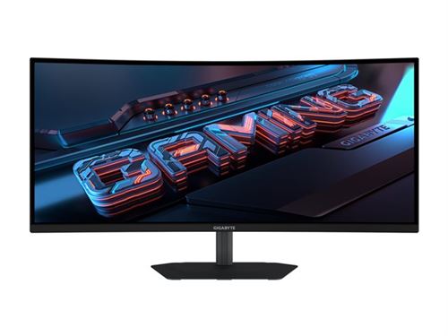 Gigabyte G34WQC2 - LED-monitor - spelen - gebogen - 34" - 3440 x 1440 WQHD @ 200 Hz - VA - 450 cd/m² - 4000:1 - DisplayHDR 400 - 1 ms - 2xHDMI, 2xDisplayPort - luidsprekers