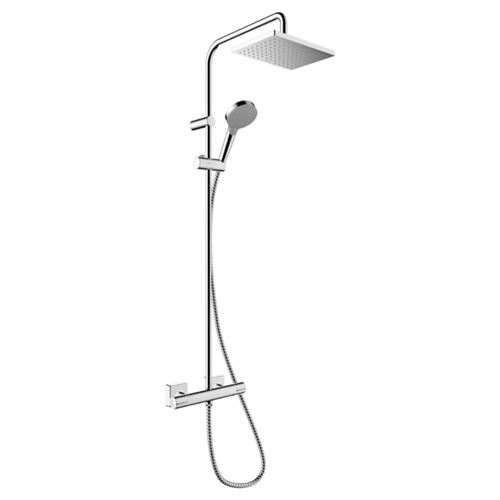 Hansgrohe Vernis Shape Showerpipe 230 1jet EcoSmart With Thermostate Chrome 26097000