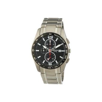 Montre Chronographe Boccia Titane 3773-03 - Bracelet Titane Noir Ionisé - Neuf Avec étiquettes