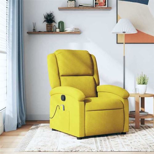 Non Communiqué Jaune Vidaxl Fauteuil De Massage, Relaxation Velours