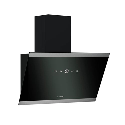 Klarstein Flashline Hotte Aspirante 60 Cm A++ 524 M³/H 3 Niveaux Tactile Silencieuse Led