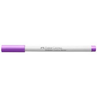 Feutre - Violet - 537 - Indélébile - Pointe 1,5mm - Tous supports - Faber-Castell Goldfaber creative marker - 1