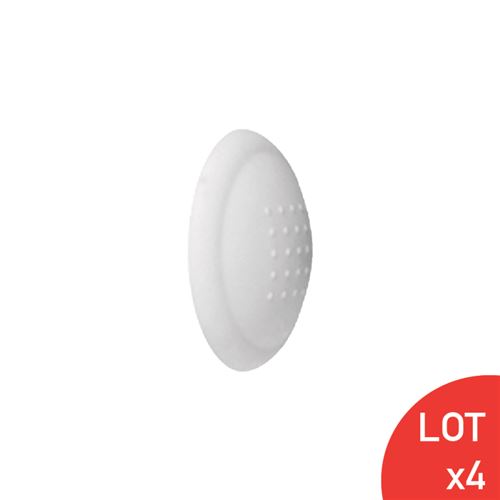 Butoir mural en élastomère blanc D60XH15 mm LOT DE 4