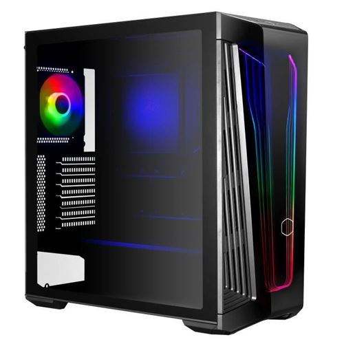 Cooler Master MasterBox 540 - MDT - uitgebreide ATX - zijpaneel met raam (gehard glas) - geen voeding (ATX) - zwart - USB/Audio