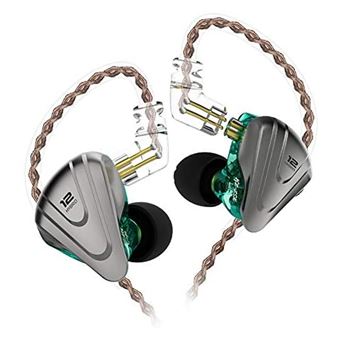 Écouteurs Intra-Auriculaires KZ ZST Hybride HiFi Avec Micro - Violet - Son Équilibré