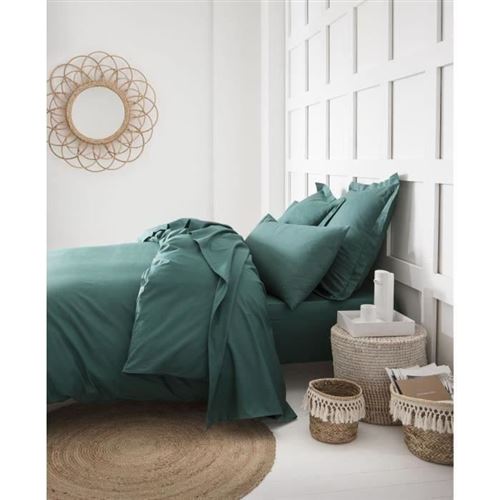 TODAY housse de couette 100% coton - 220x240 cm - Vert emeraude