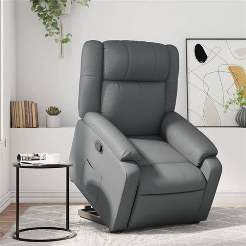 VIDAXL - Fauteuil de relaxation - Gris - Image 2