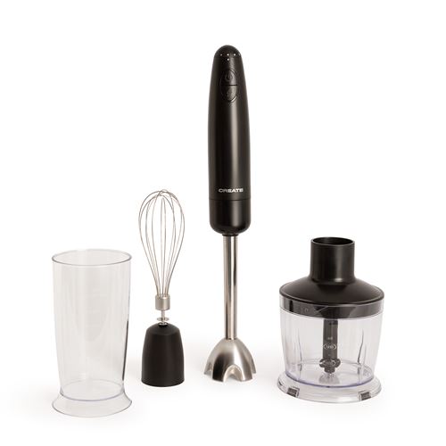 CREATE Fullmix Retro - Mixeur Plongeant Multifonction 1000 W Avec Accessoires