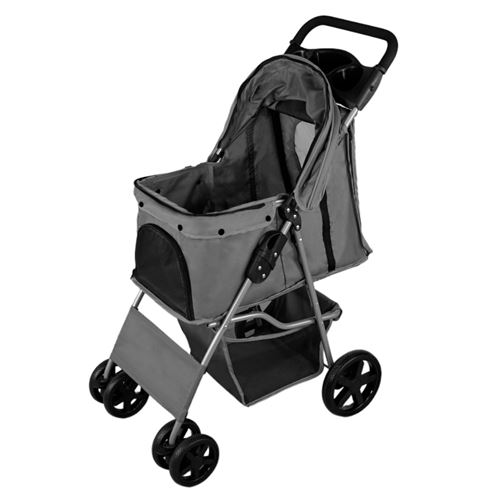 Non Communiqué Gris Poussette E Pliable Pour Chien Chat Animaux De Compagnie - Max 15Kg