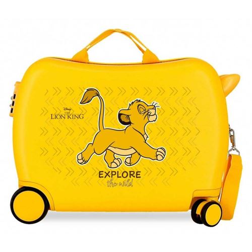 Disney - Valise trotteur Le Roi Lion "Explore the wild" - 50 x 38 x 20 cm - Jaune