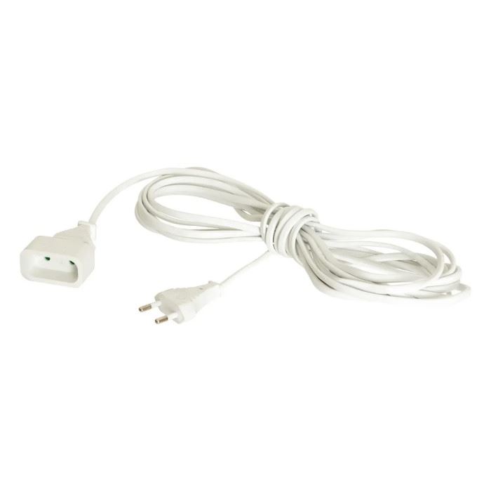 Rallonge électrique Intelligente Paris Prix – 5 Mètres, Blanc, PVC