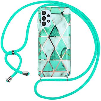 Coque pour Samsung Galaxy A53 5G TPU Renforcé Anti-Rayures Couleur Turquoise avec Cordon - BOOLING - 1