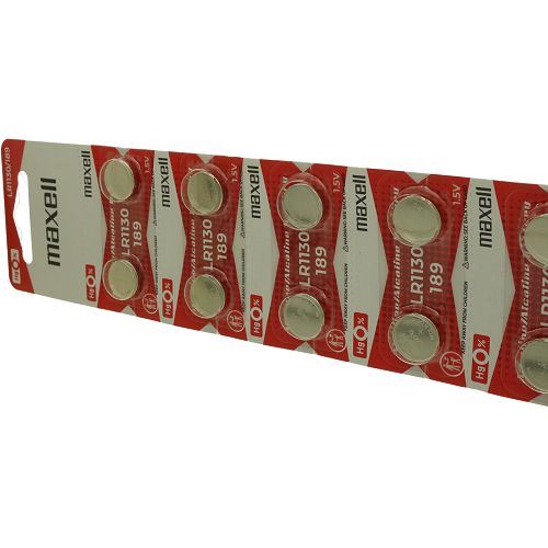 Pack de 10 piles maxell compatible avec ENERGIZER 189 - Otech