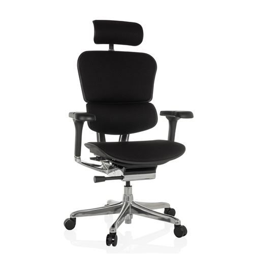 hjh OFFICE Luxus Chefsessel ERGOHUMAN GEN2 Stoff mit Armlehnen (höhenverstellbar)