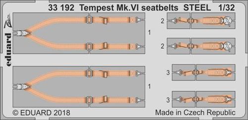 Tempest Mk.vi Seatbelts F.special Hobby - 1:32e - Eduard Accessories