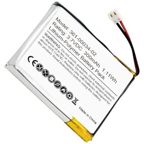 Batterie 3.7V 300mAh1.11Wh 361-00034-02 Compatible avec Garmin Fenix 3 / Fenix 3 HR Remplacement Smartwatch Batterie 300mAh Montre Remplacement