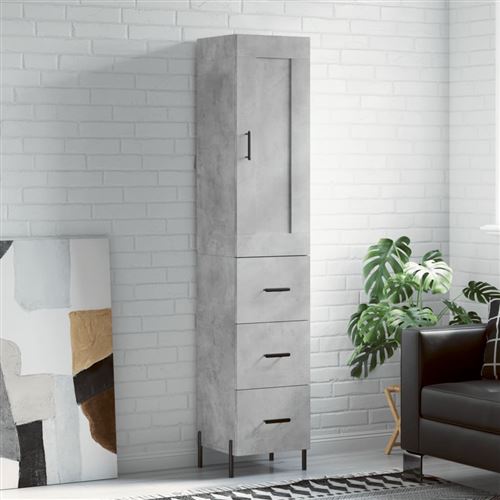 Vidaxl Gris Buffet Haut - Béton - Image 3