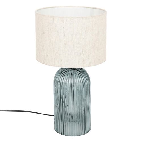 ATMOSPHERA - Lampe à Poser Mati - Verre - 42cm - Bleu - Image 3