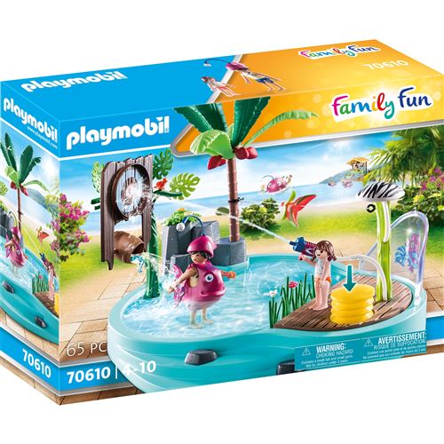 Playmobil 70610 Family Fun Piscine avec Jet D'Eau
