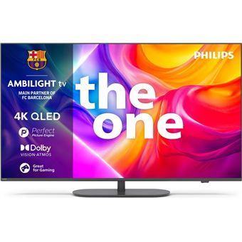 Philips The One 43PUS9000 - Classe de diagonale 43" TV LCD rétro-éclairée par LED - QLED - Smart TV - TITAN OS - 4K UHD (2160p) 3840 x 2160 - HDR - Quantum Dot - bronze - 1