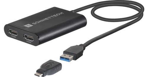 Adaptateur DisplayLink USB vers Dual HDMI 2.0 4K - Sonnet USB3-DHDMI