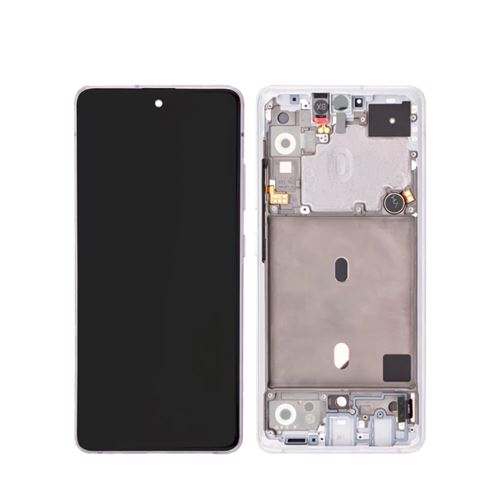 Original Ecran LCD Vitre tactile Blanc Prismatique pour Samsung Galaxy A51 5G A516 GH82-23100B GH82-23124B