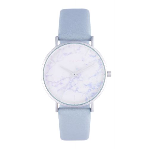 Montre Femme Gloowy à Quartz Cadran Imprimé 36 mm Et Bracelet Bleu En Laiton GWS18042