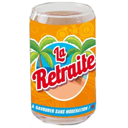 Verre canette retraite