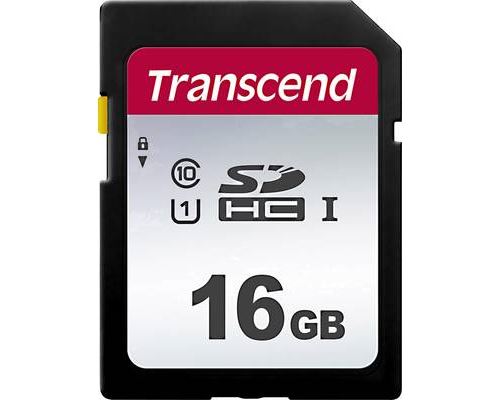 Transcend 300S - Carte mémoire flash - 16 Go - UHS-I U1 / Class10 - SDHC UHS-I