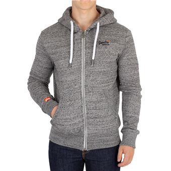 Superdry Homme Sweat à capuche zippé orange, Gris - Sweat ...