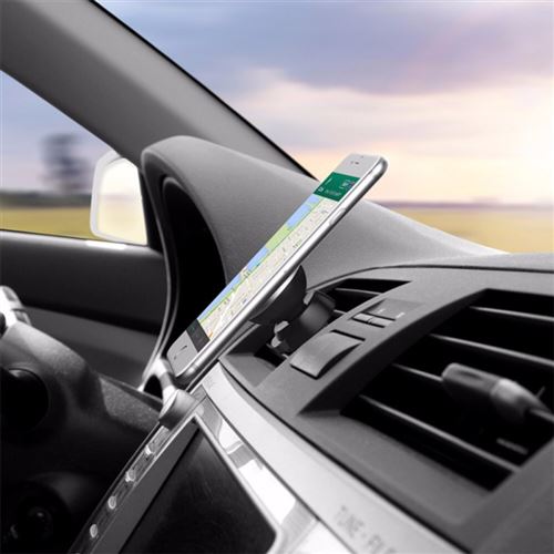 Support Voiture Magnetique pour IPAD Air 2 Smartphone avec Aimant Ventilateur Universel 360 Rotatif (ARGENT)