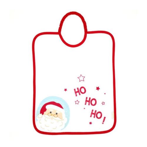 babycalin bavoir de noël 2eme âge bagolo - a partir de 6 mois - mixte - pere noël