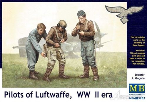 Pilots Of Luftwaffe, Wwii Era. Kit 1 - 1:32e - Master Box Ltd.