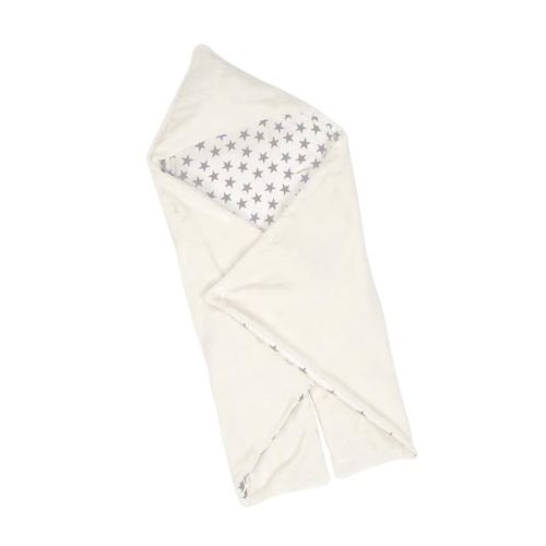 BABYCALIN Couverture Universelle Étoile - Coton et polyester - Écru - 90 x 110 cm