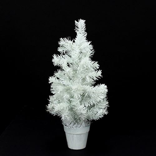 Sapin de noël petit modèle - 45 cm - Blanc