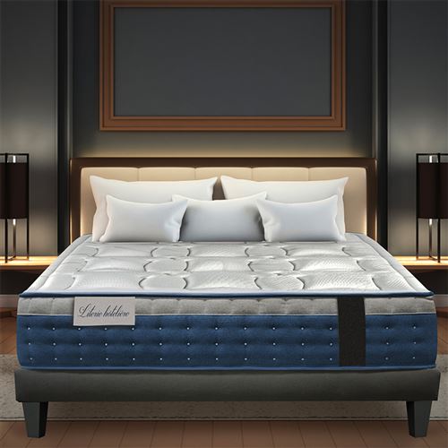OLYMPE | Ensemble matelas Athènes avec sommier en bois | 90x190 cm